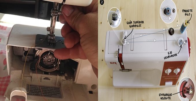 Como llenar las bobina de la maquina de coser fácilmente