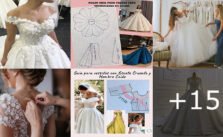 Así se elabora un vestido de novia con su patrón