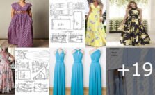 Como hacer un vestido largo con su patron basico