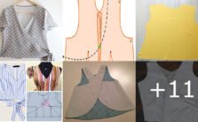 Como hacer una blusa cruzada con patrones faciles