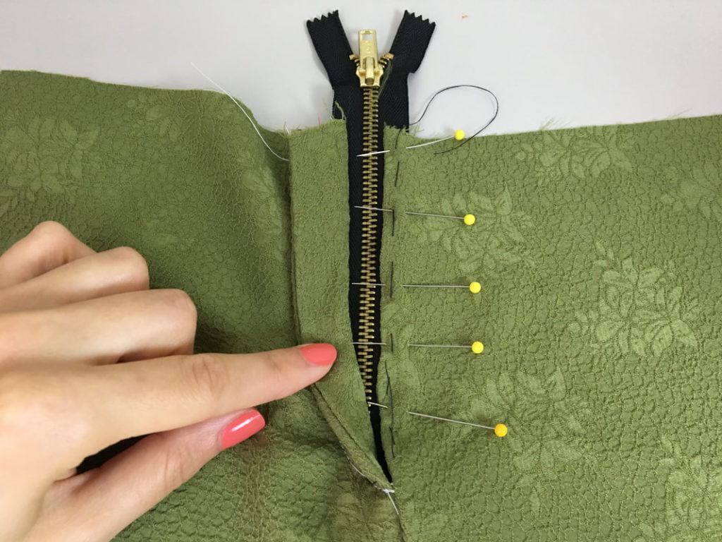 Como coser un zipper paso a paso 