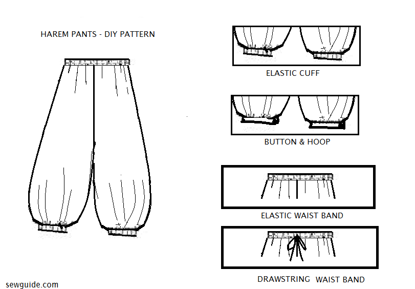 Como elaborar un pantalon bombacho 