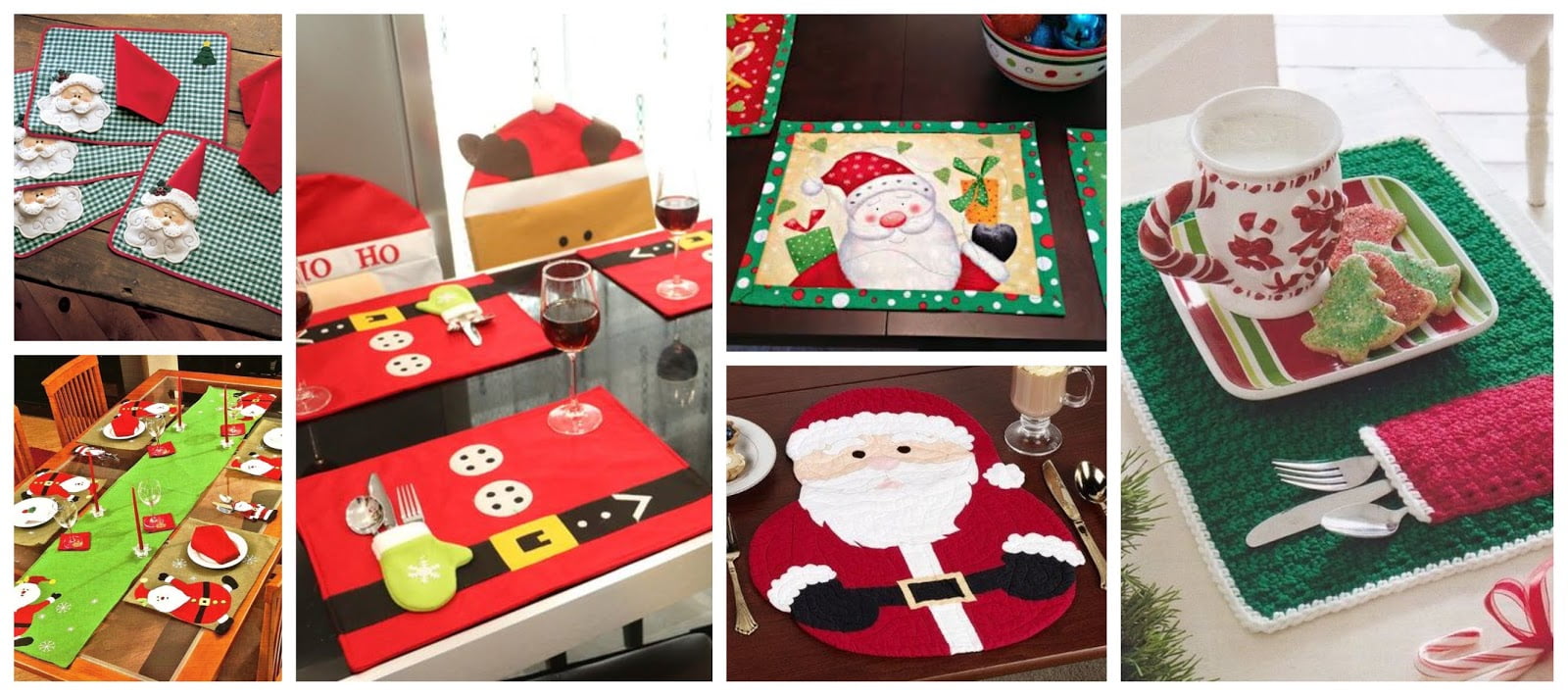 Manteles Individuales De Navidad - Pack De 4, Lino Lavable, Diseño Festivo, 36 Cm, Decoración Mesa